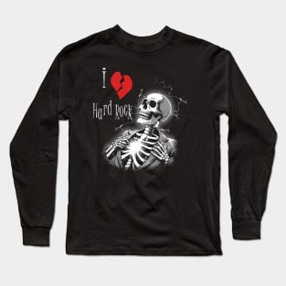 i love hard rock vintage art Long Sleeve T-Shirt